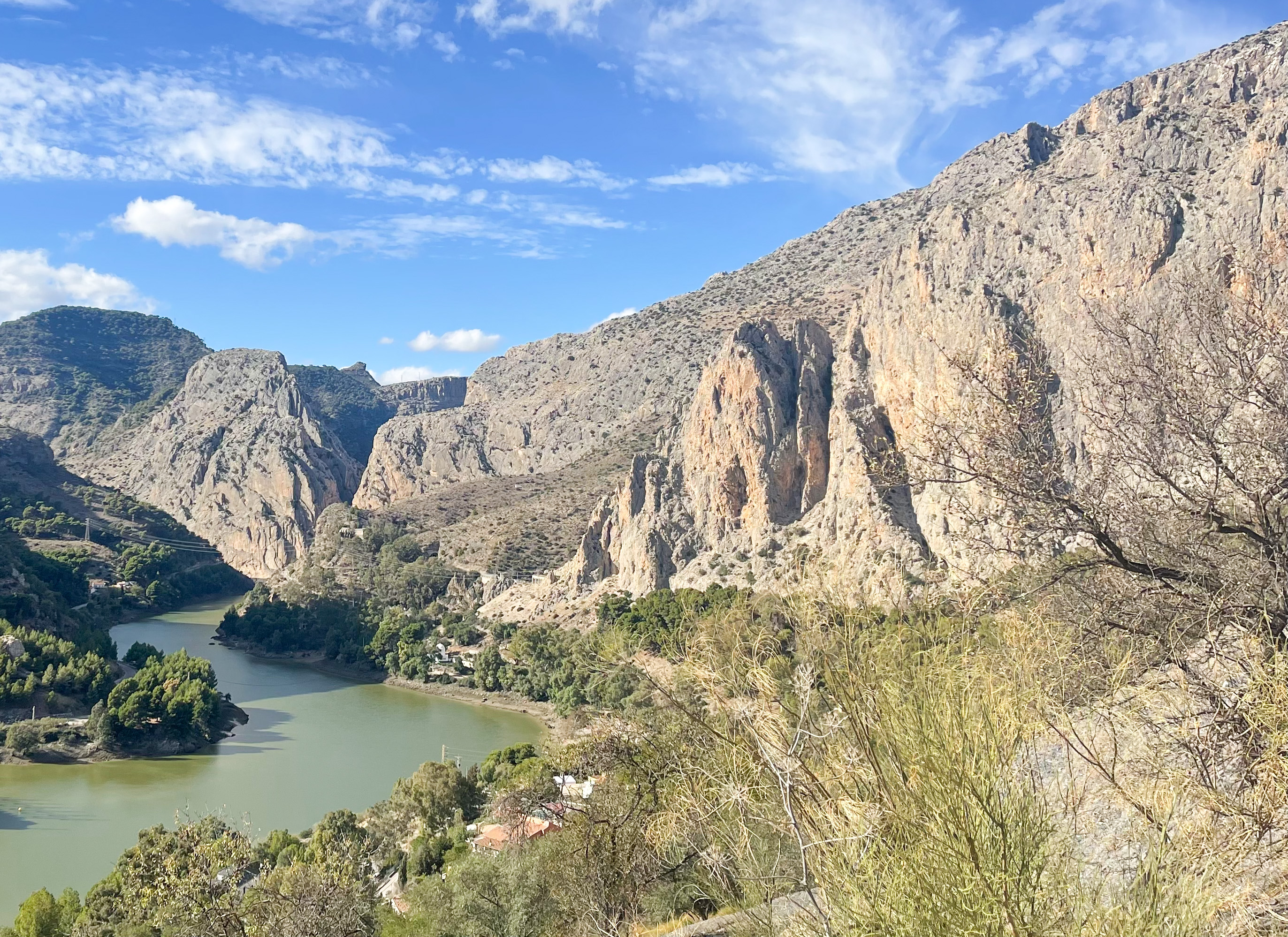 El Chorro Og Desfiladero De Los Gaitanes Set Fra Cykelruten