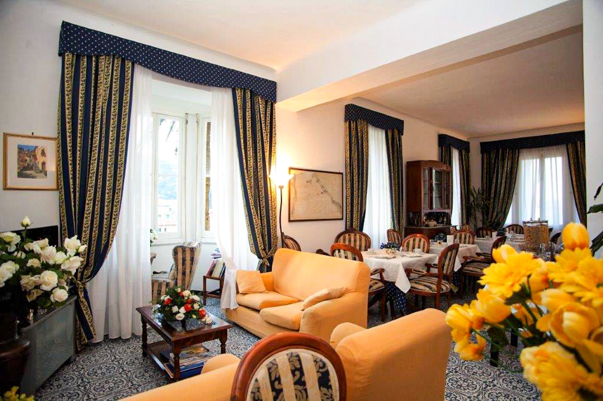 Villa Margherita. Den Hyggelige Spisestue