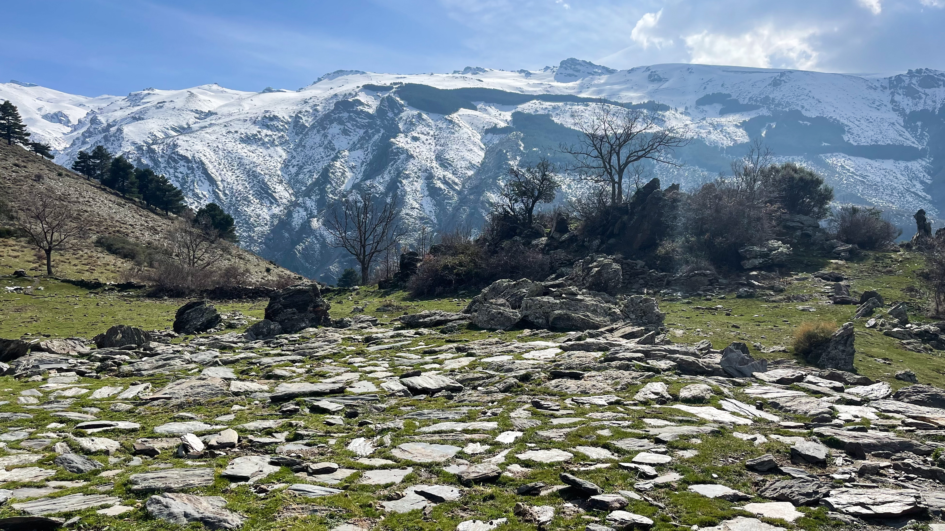 Udsigten Over Sierra Nevada På Vej Til Vereda De La Estrella